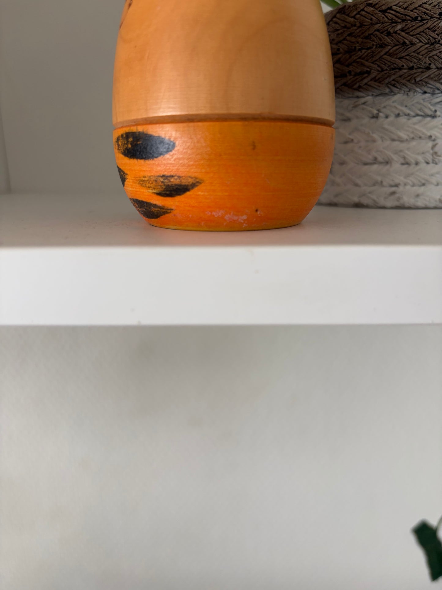 Rare vintage Oni kokeshi by Sato Suigai (1920-)