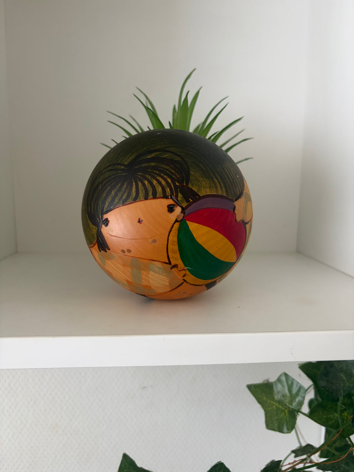 Rare vintage Sosaku kokeshi by Hiroe Fukushima