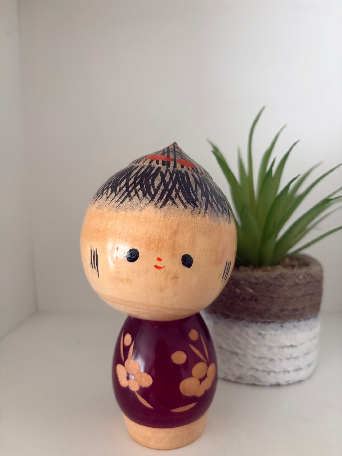 Rare vintage Sosaku kokeshi by Yuji Kawase (1938-)
