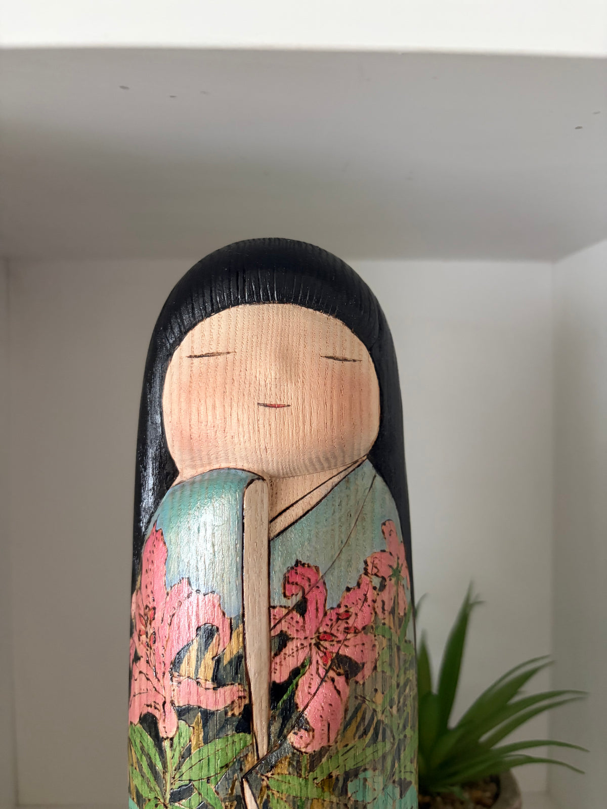 Exclusive one of a kind kokeshi by Yuko Yamazaki