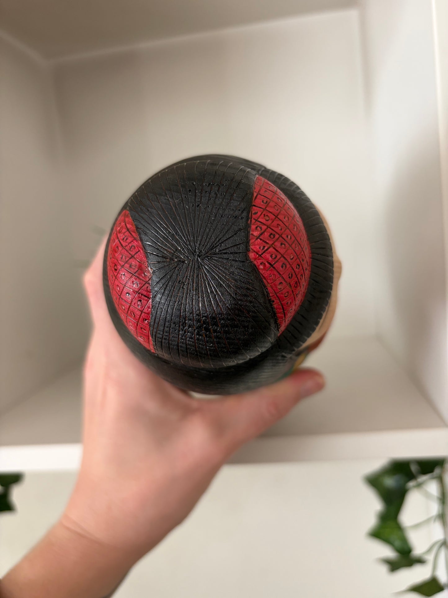 Modern Sosaku kokeshi by Yuko Yamazaki is part of her Halloween Series - With box