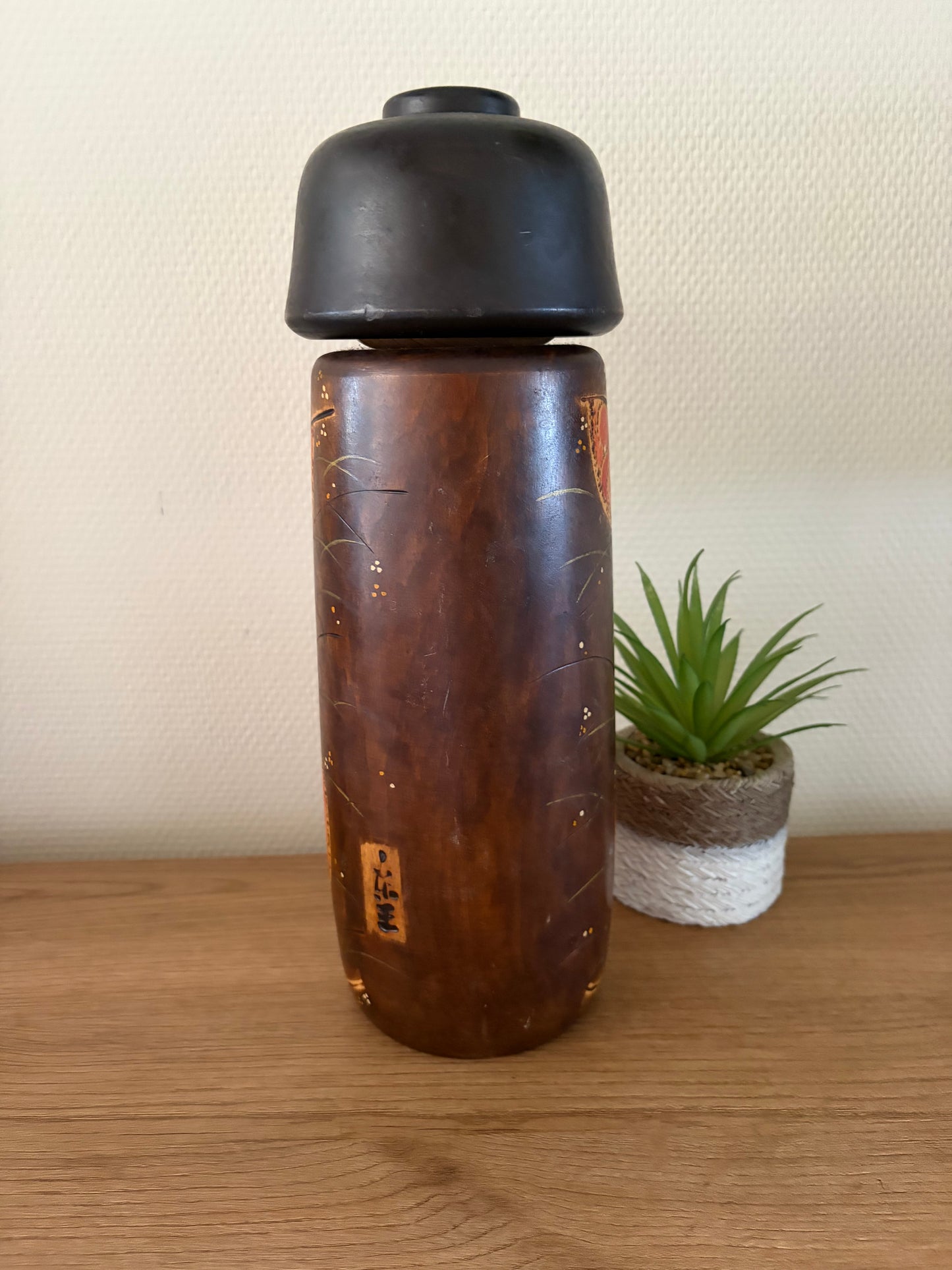 Rare vintage Sosaku kokeshi by Toa Sekiguchi (1942-)