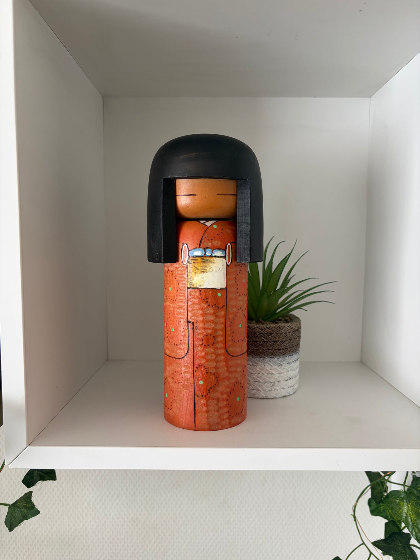 Vintage Gumma kokeshi by Kisaku