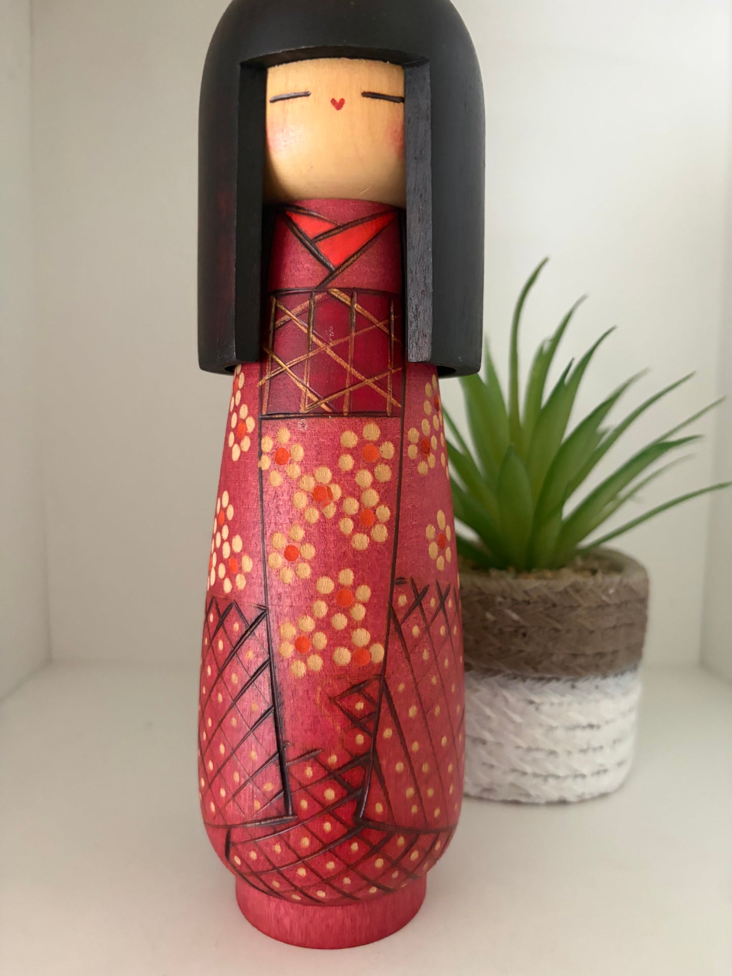Vintage Gumma kokeshi by Kazuo Takamizawa