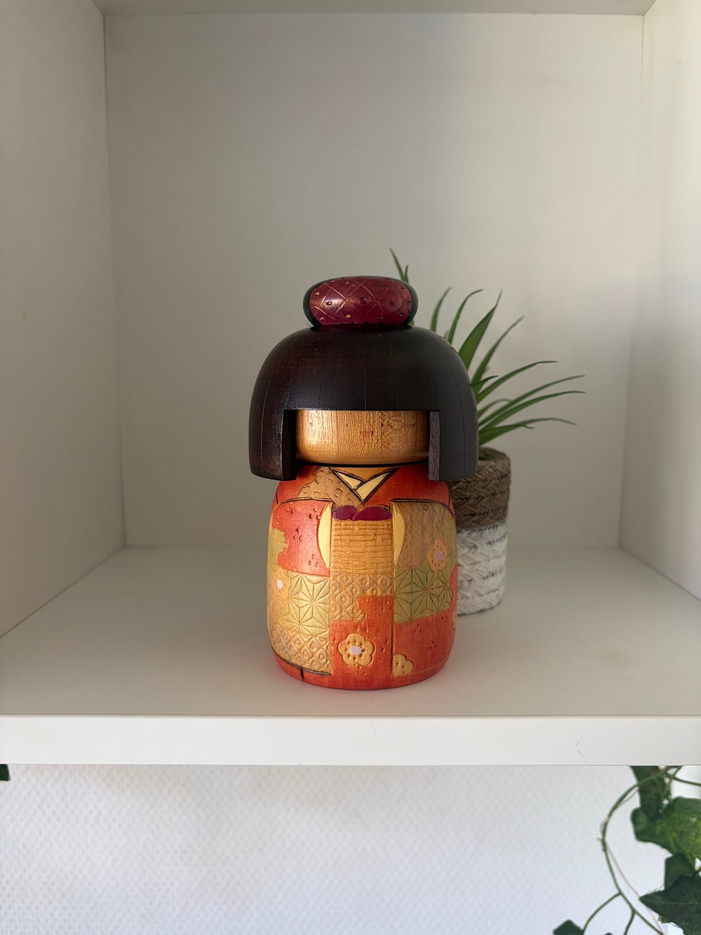 Vintage Gumma kokeshi by Kazuo Takamizawa (1927-)