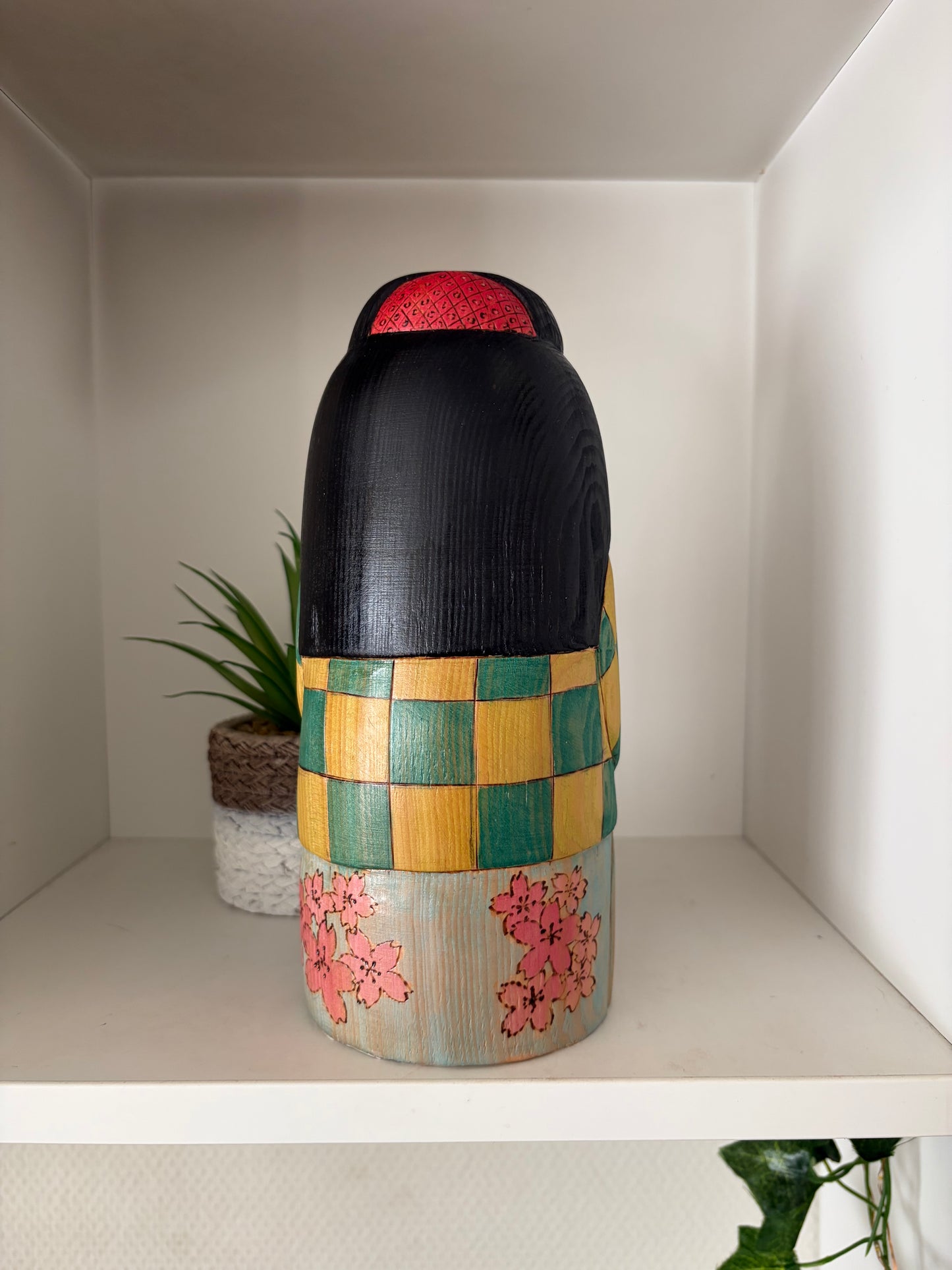 Modern Sosaku kokeshi by Yuko Yamazaki is part of her Halloween Series - With box