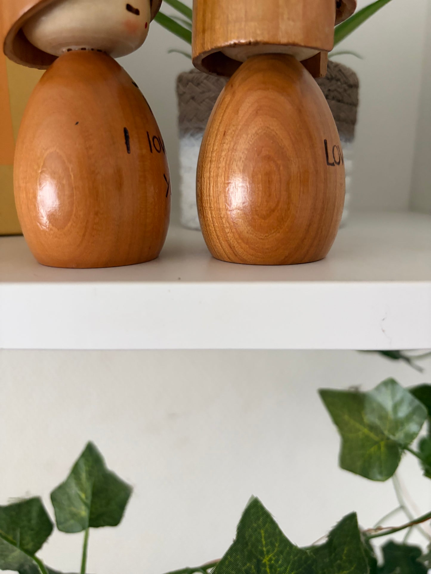 Vintage Sosaku kokeshi by Masashi Takeda - Love pair (1930-2015)