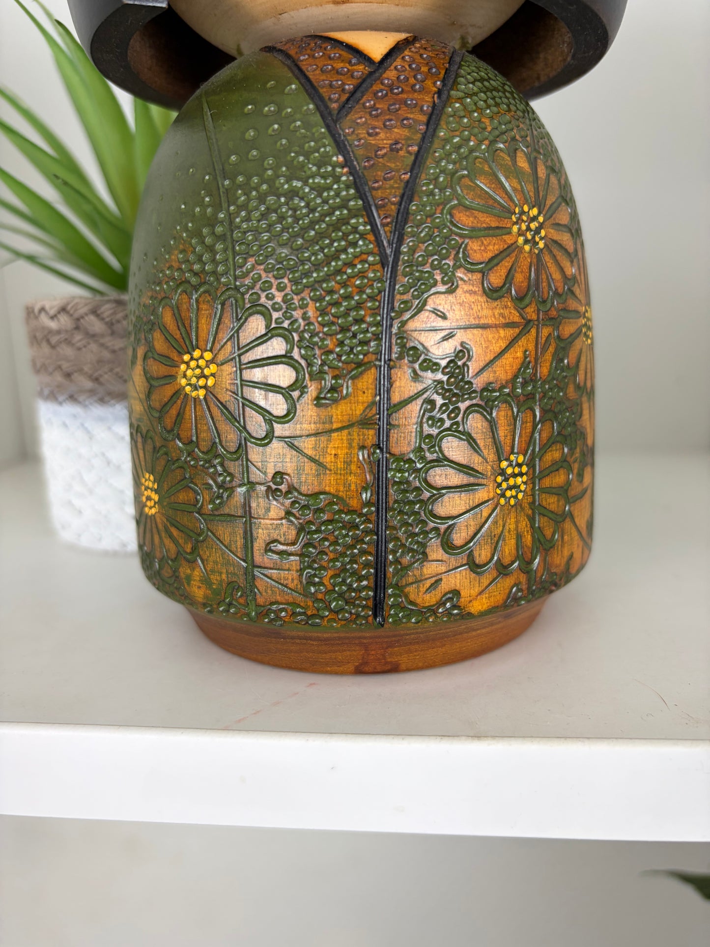 Vintage Gumma kokeshi by Kisaku