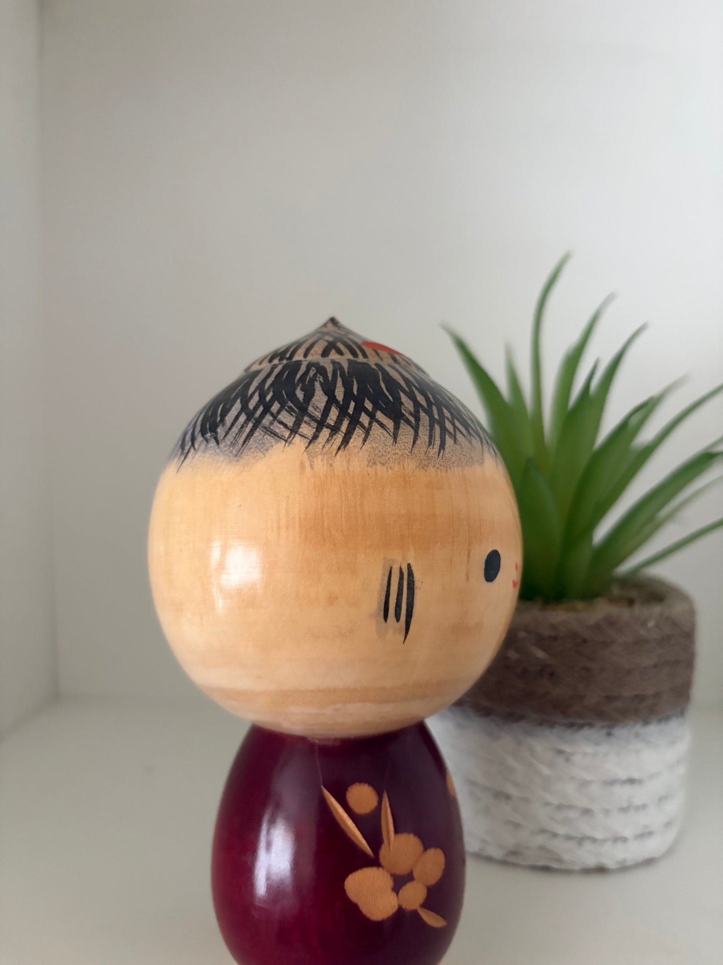 Rare vintage Sosaku kokeshi by Yuji Kawase (1938-)