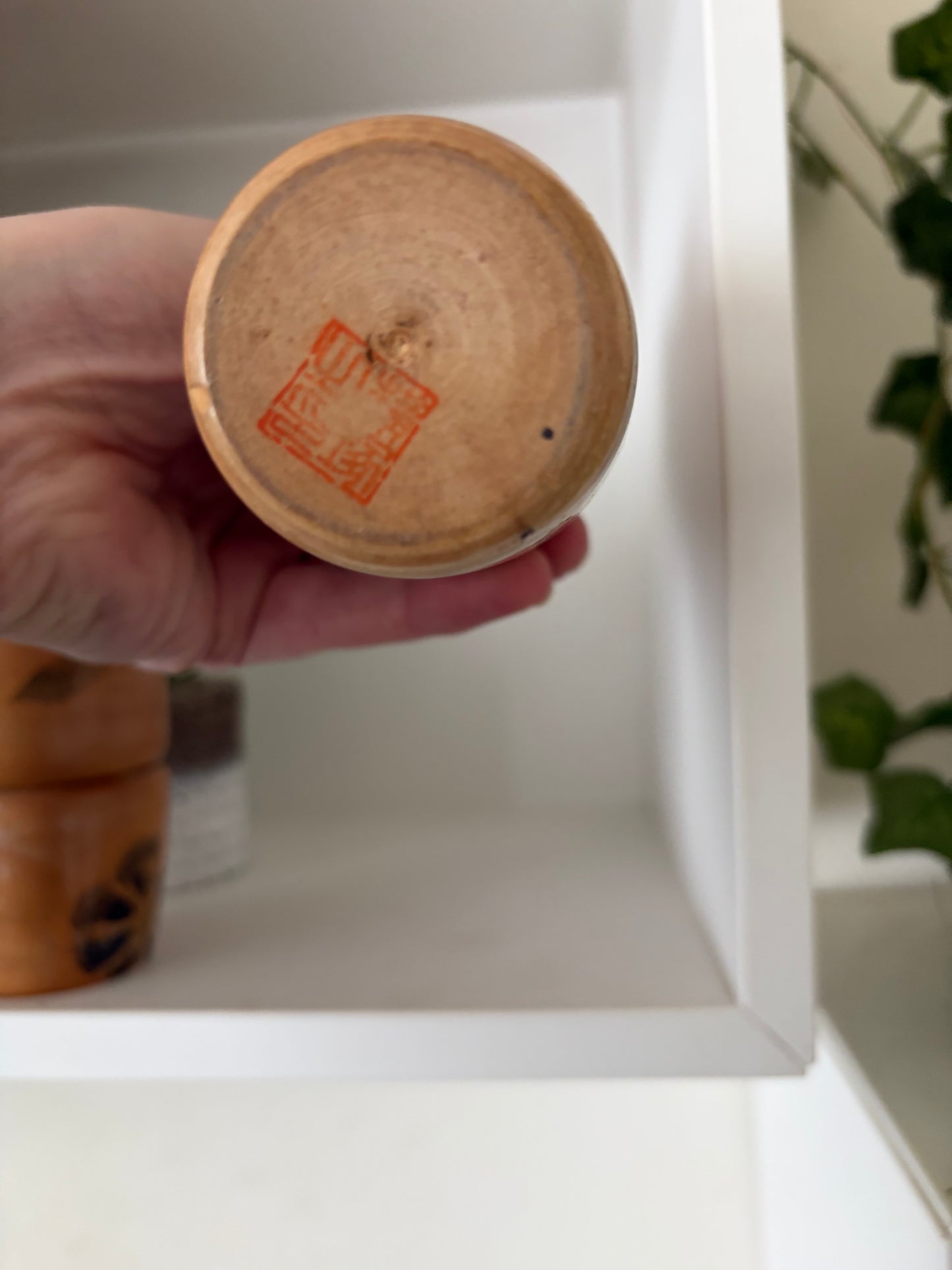 Rare Vintage set off two Creative Kokeshi by renowned artisan Ikuyoshi Yokozuka