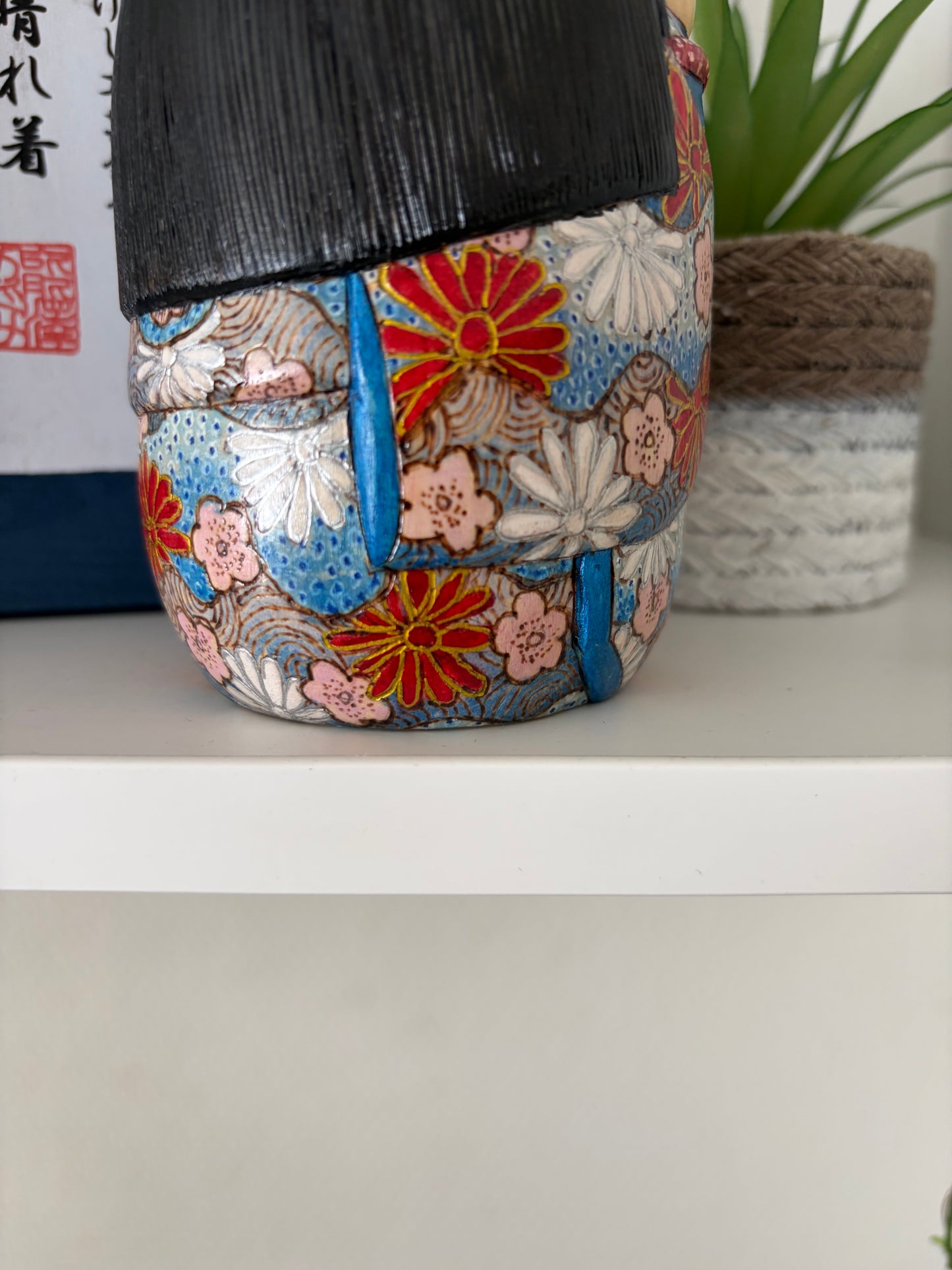 One off a kind Sosaku kokeshi by Megumi Nozawa