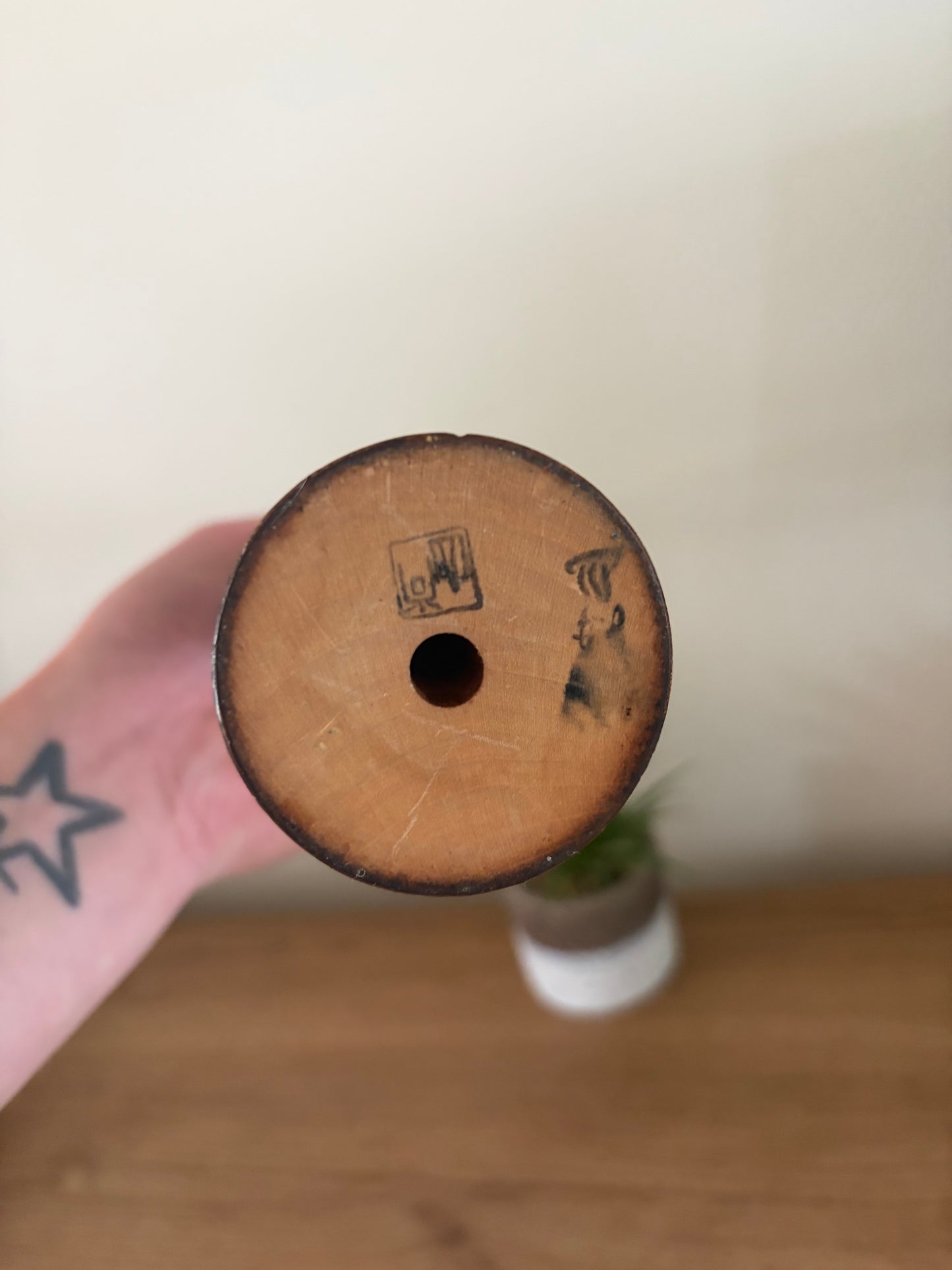 Rare vintage Sosaku kokeshi by Shido Shozan (1932-1995)