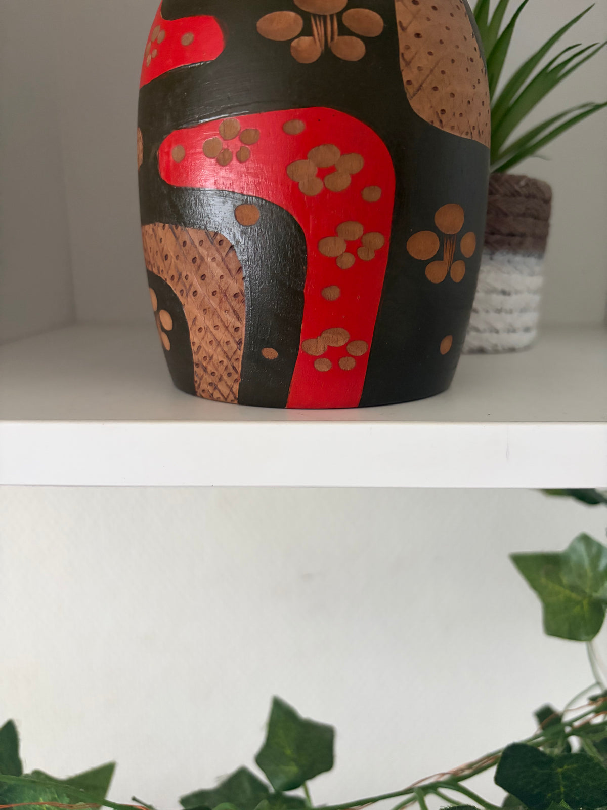 Vintage Sosaku kokeshi by Yuji Kawase (1938-) Big version