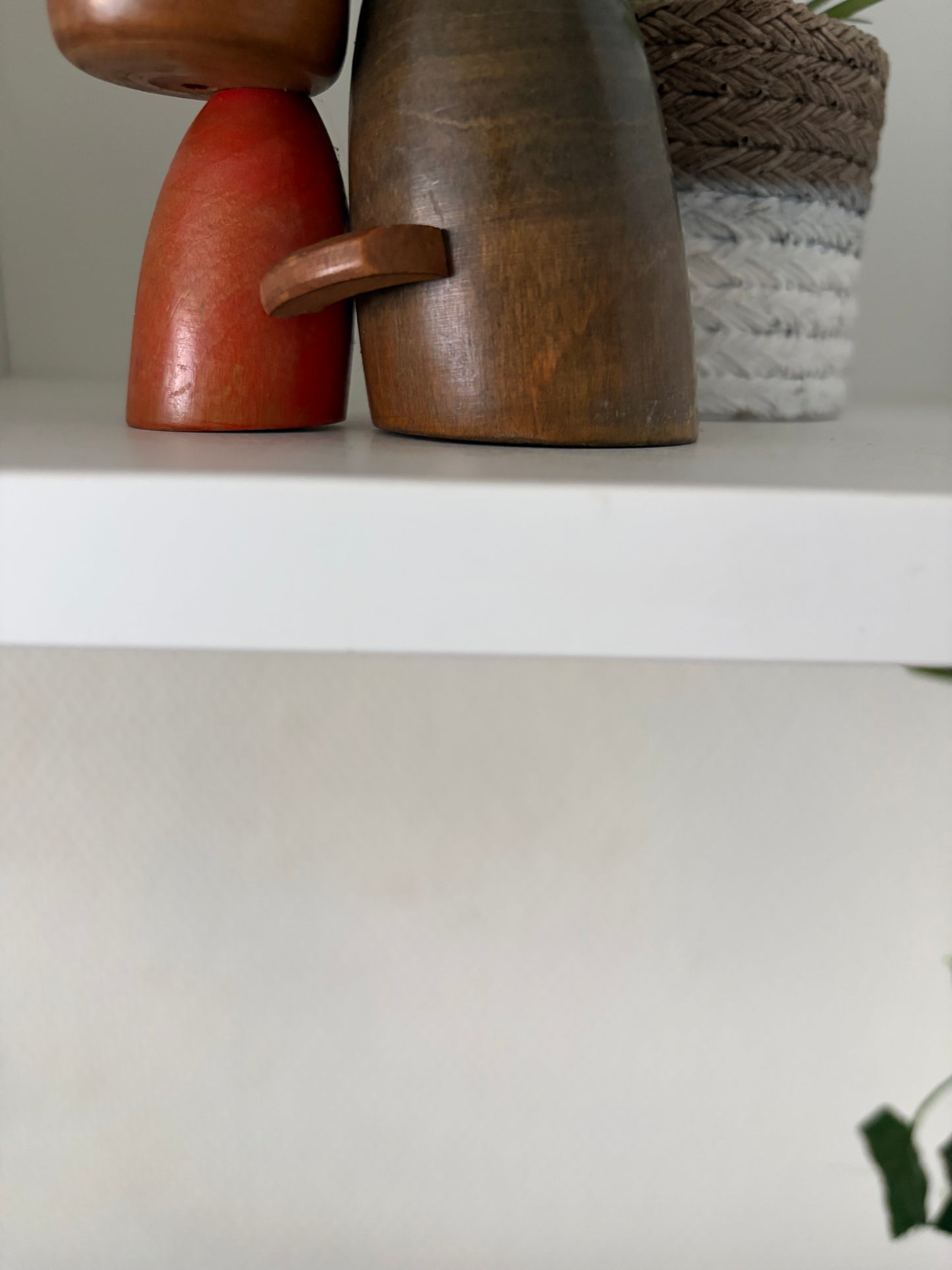 Exclusive Rare Vintage Creative Kokeshi by renowned artisan Ikuyoshi Yokozuka - Mother and child