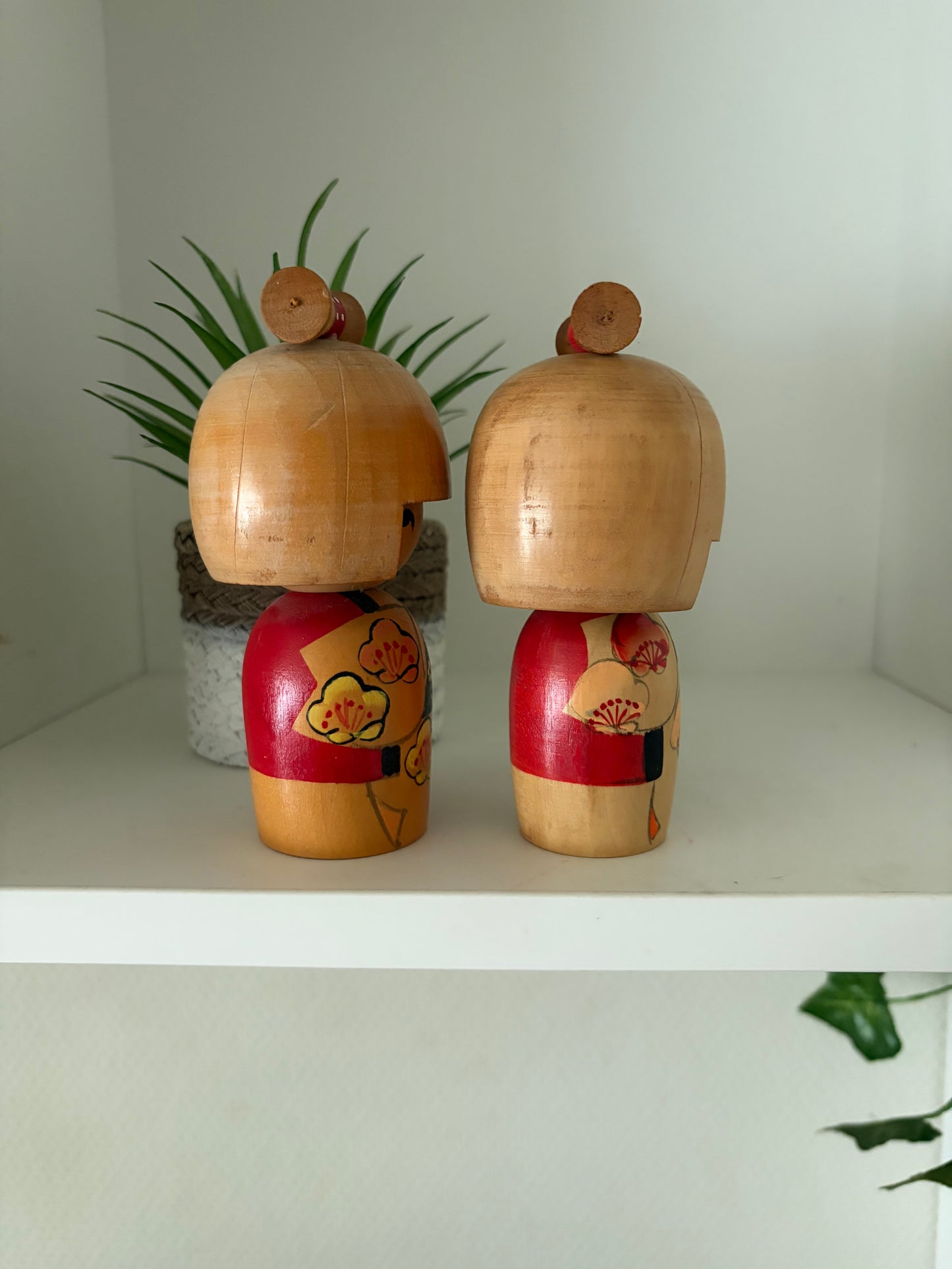 Lovely set of two vintage Sosaku kokeshi