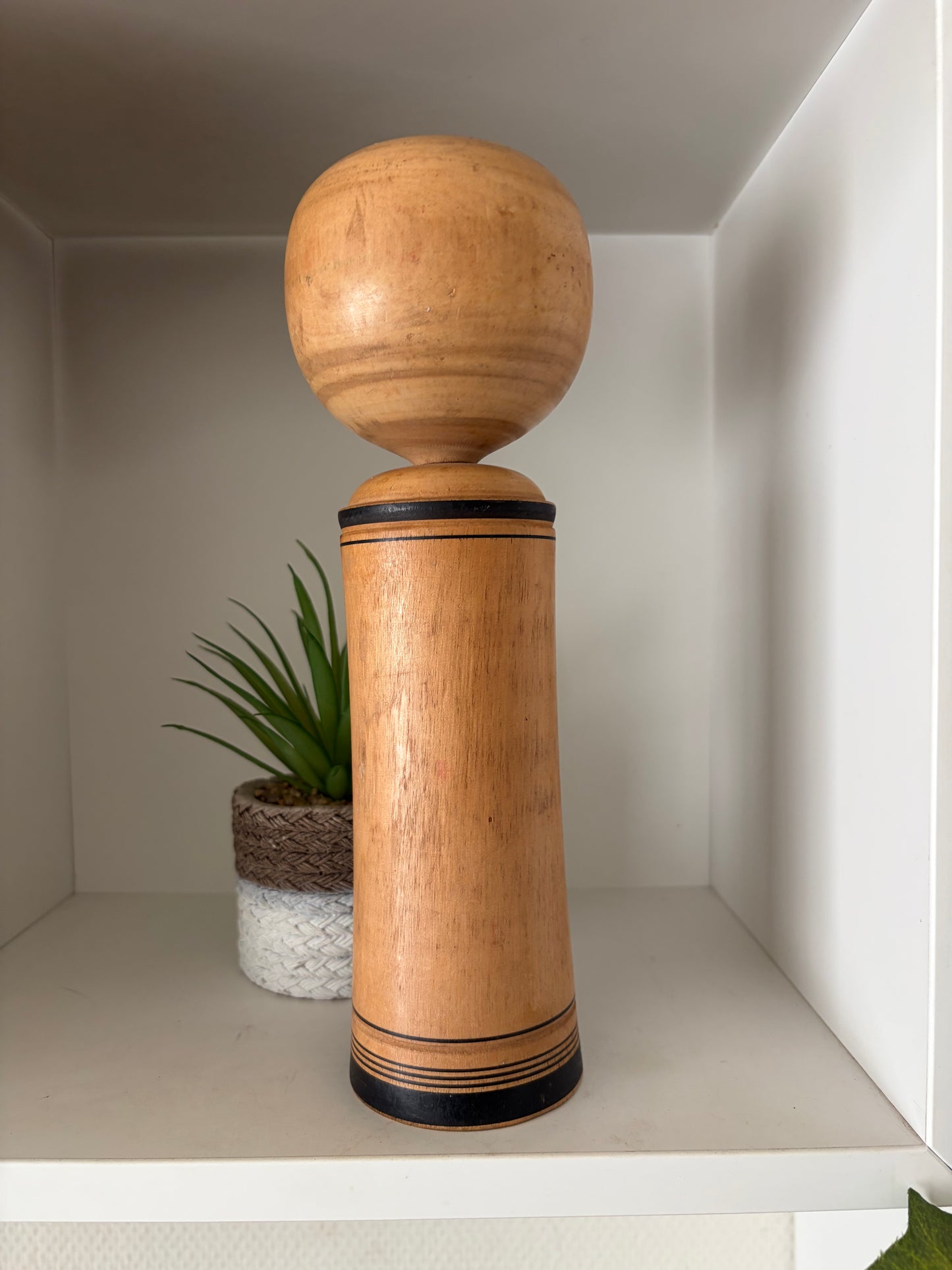 Vintage traditional Monochrome Naruko kokeshi