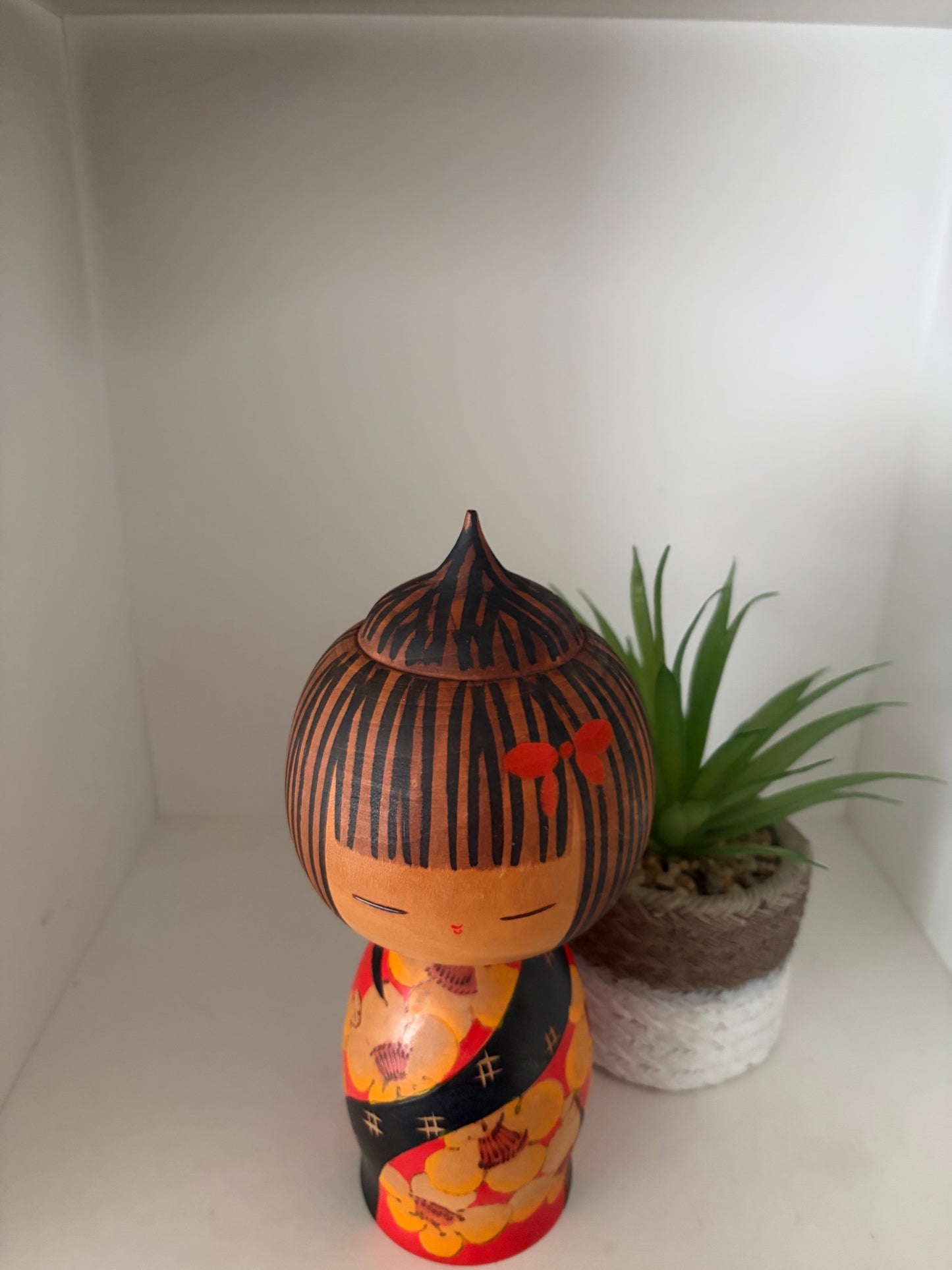 Rare vintage Sosaku kokeshi by Yuji Kawase (1938-)