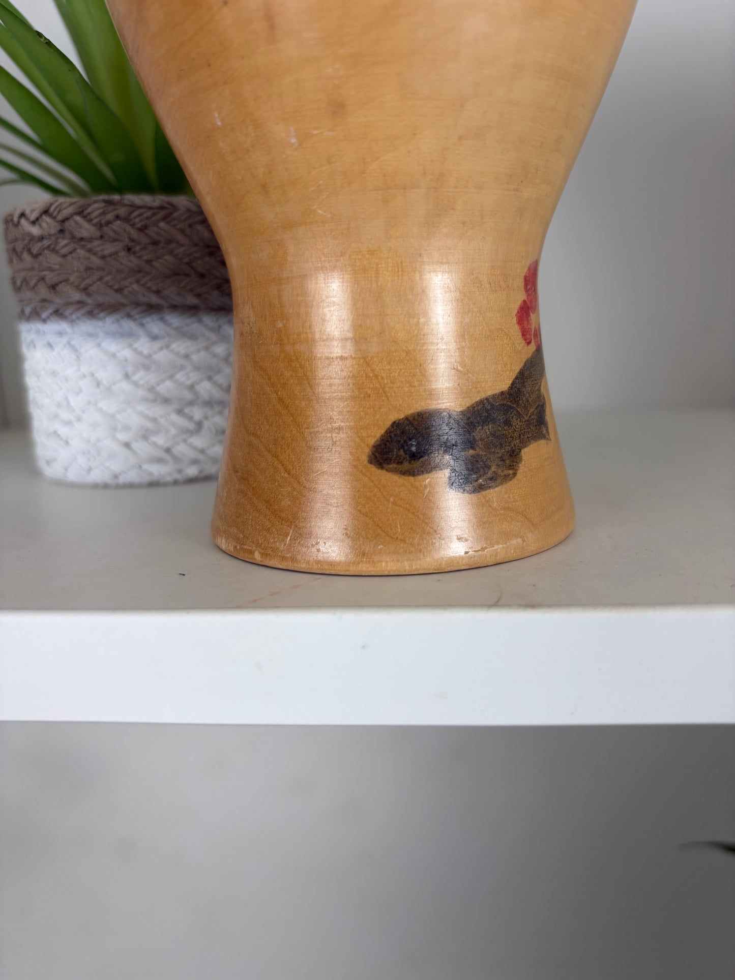 Vintage Sosaku kokeshi by Kiyohara Takao (1916-)