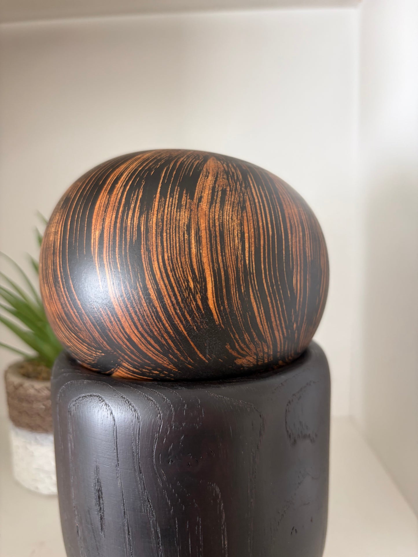Vintage Gumma kokeshi by Usaburo- With hidden storage