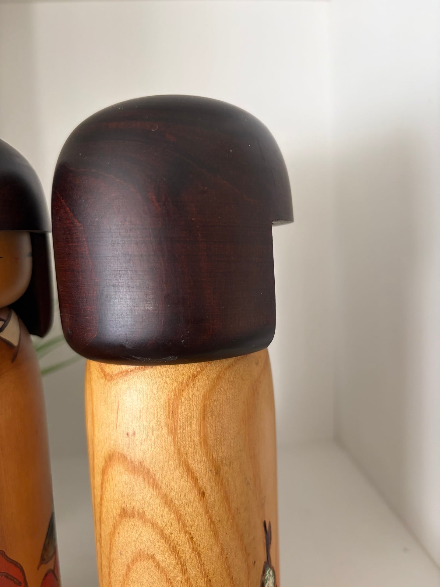 Set of two vintage Gumma kokeshi by Usaburo