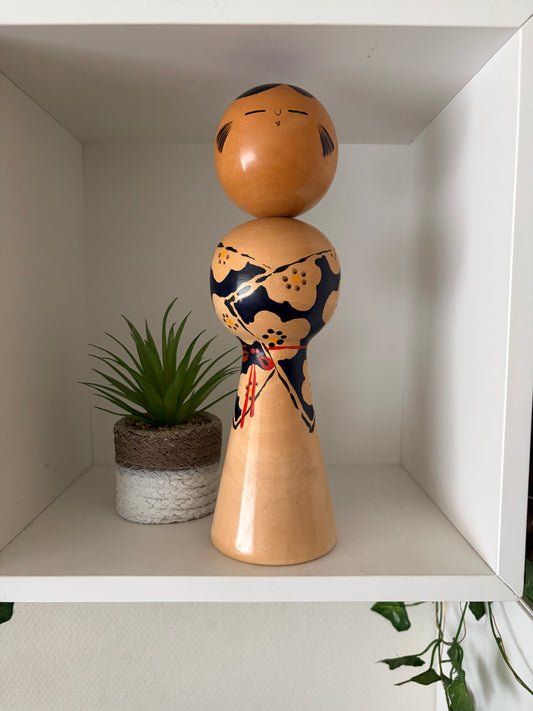 Vintage Japanese Sosaku Kokeshi by Kiyohara Takao (1916-)