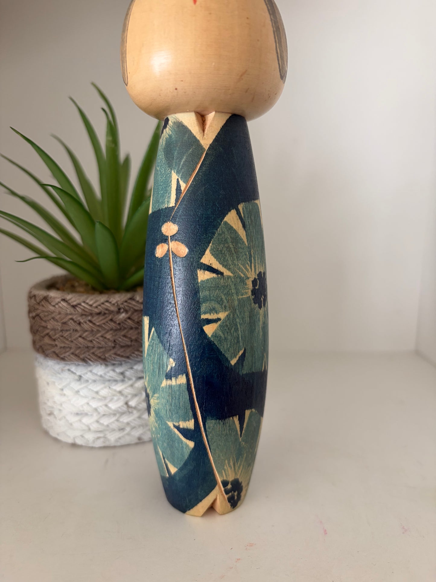 Vintage creative kokeshi by Issetsu Kuribayashi (1924-2011)