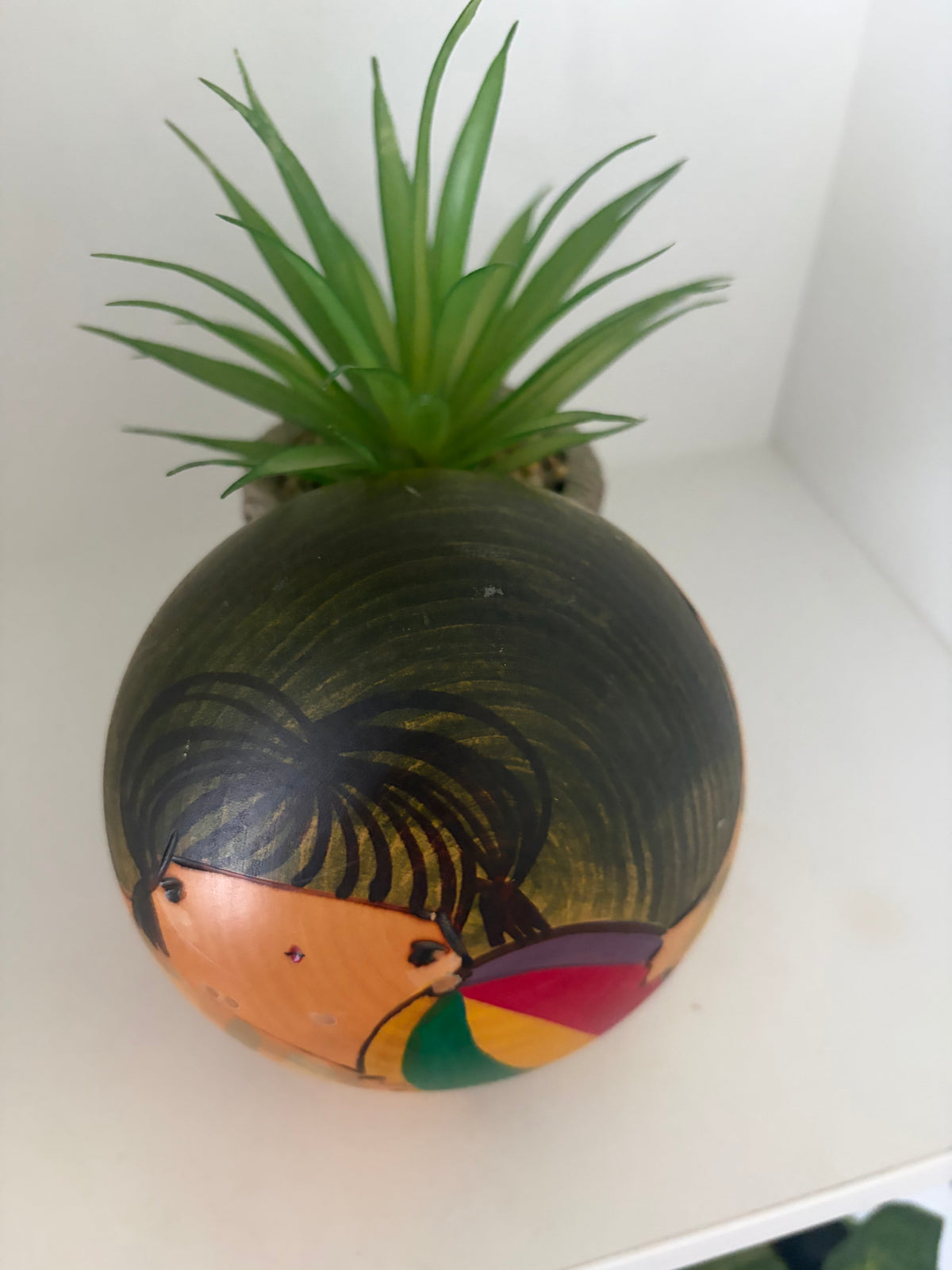 Rare vintage Sosaku kokeshi by Hiroe Fukushima