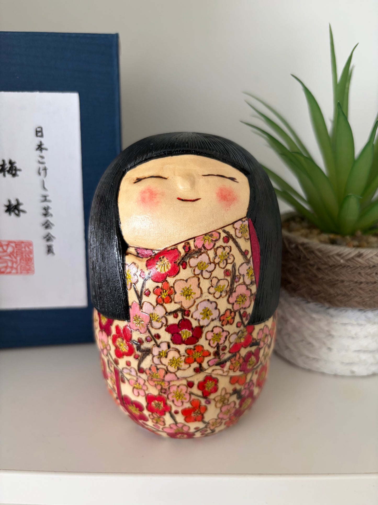 One off a kind Sosaku kokeshi by Megumi Nozawa