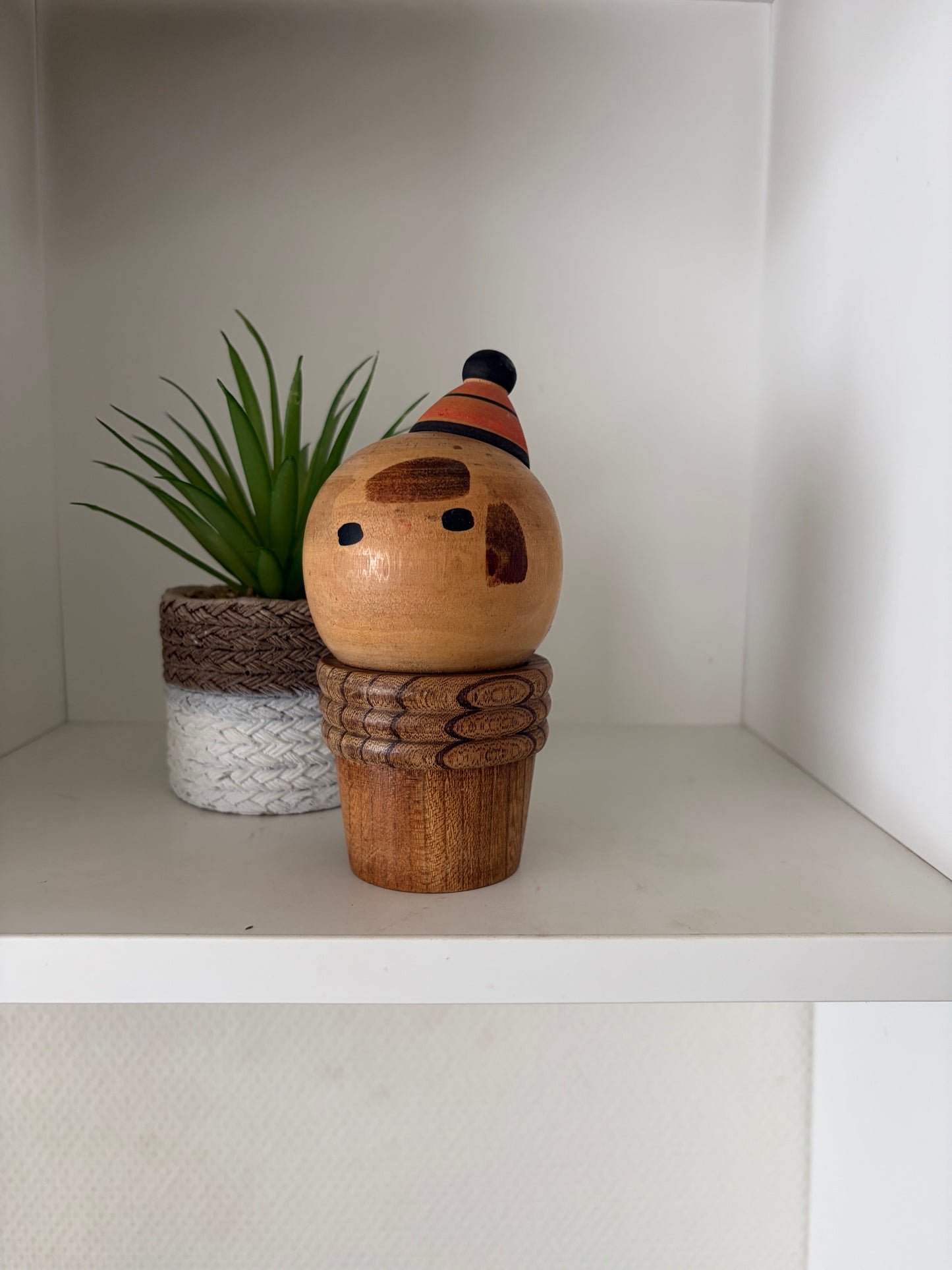 Rare Vintage Creative Kokeshi by renowned artisan Ikuyoshi Yokozuka