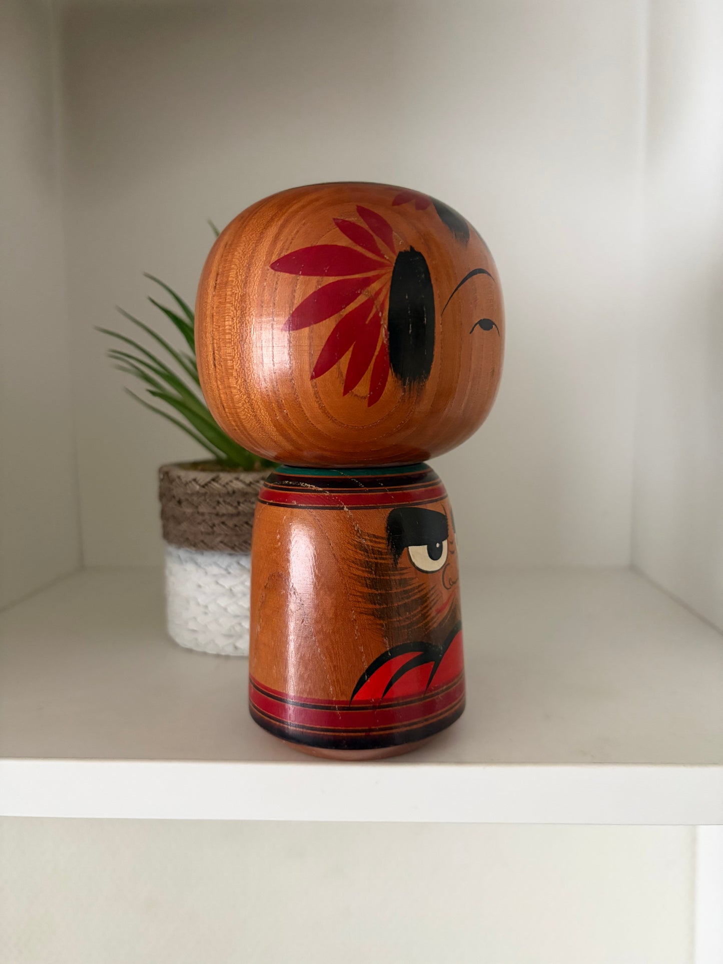 Vintage traditional kokeshi with Daruma