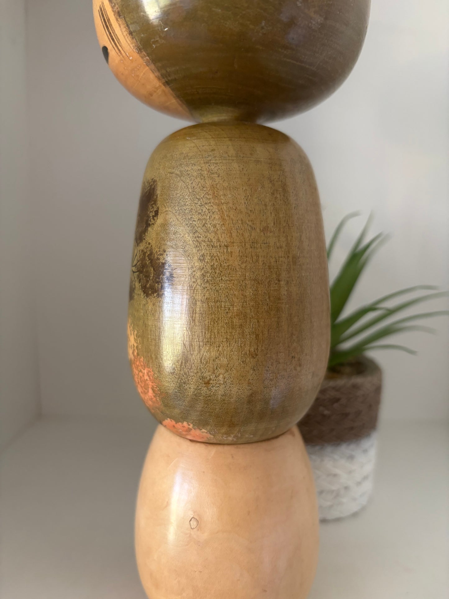 Rare Vintage Sosaku kokeshi by Kato Masami (1925-)