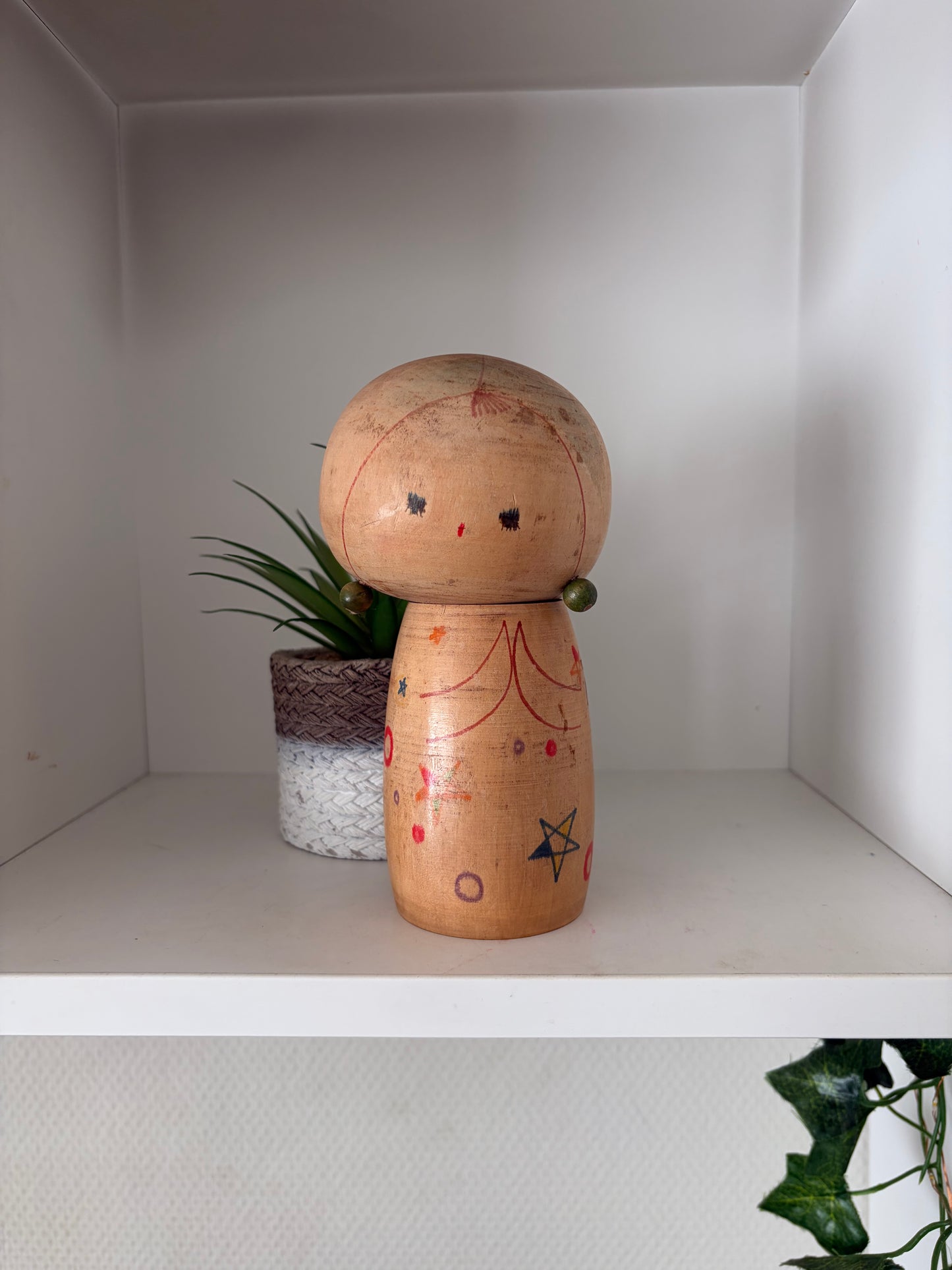 Rare Vintage Creative Kokeshi By Hiroe Fukushima