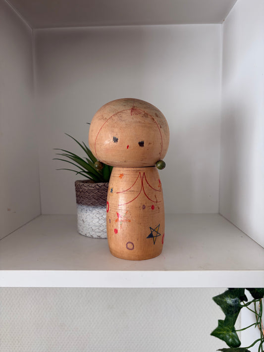 Rare Vintage Creative Kokeshi By Hiroe Fukushima