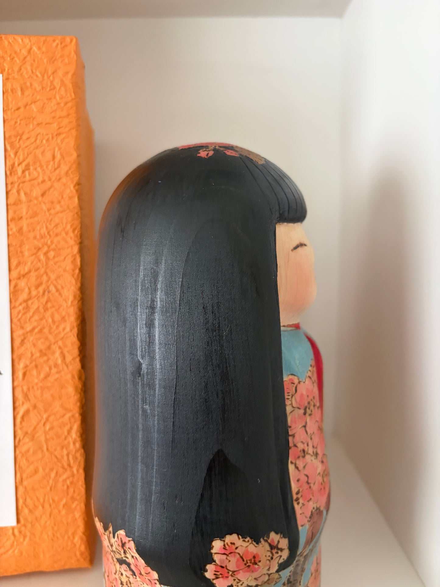 One of a kind kokeshi by Yuko Yamazaki- With box