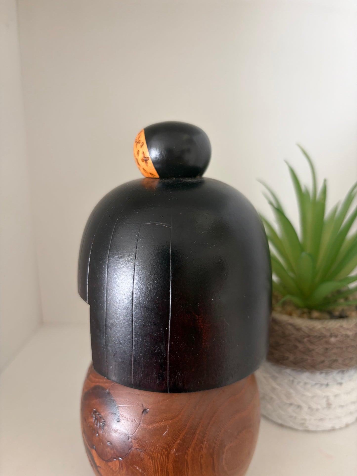 Vintage Gumma kokeshi by Kazuo Takamizawa (1927-)