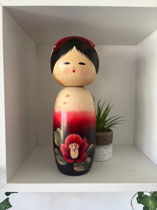 Vintage Sosaku kokeshi by Sato Kouson