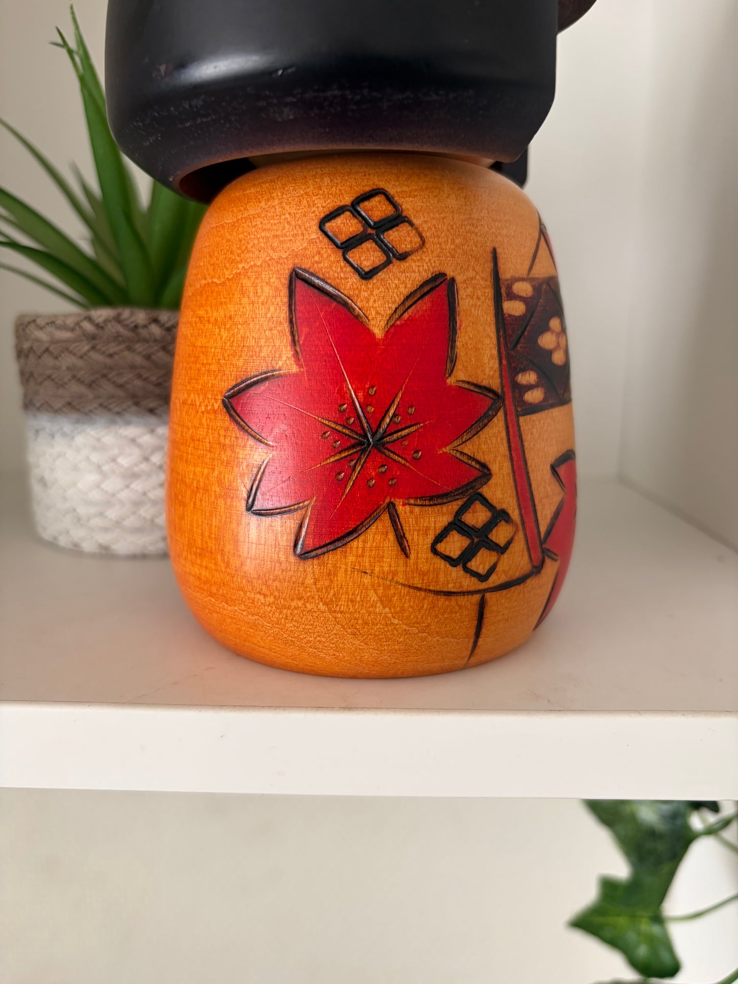 Vintage Gumma kokeshi by Masae Fujikawa (1942-2015)