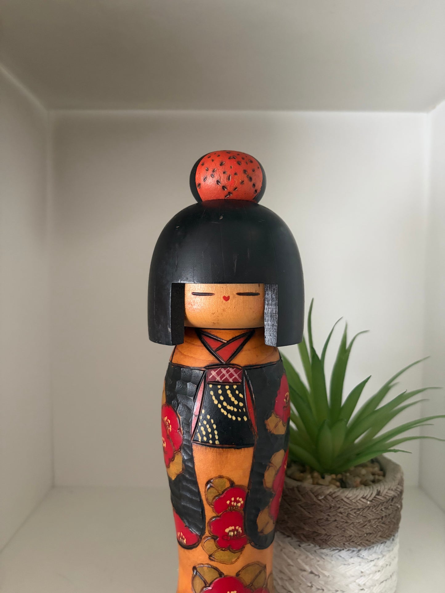 Vintage Gumma Kokeshi By Kazuo Takamizawa (1927-)