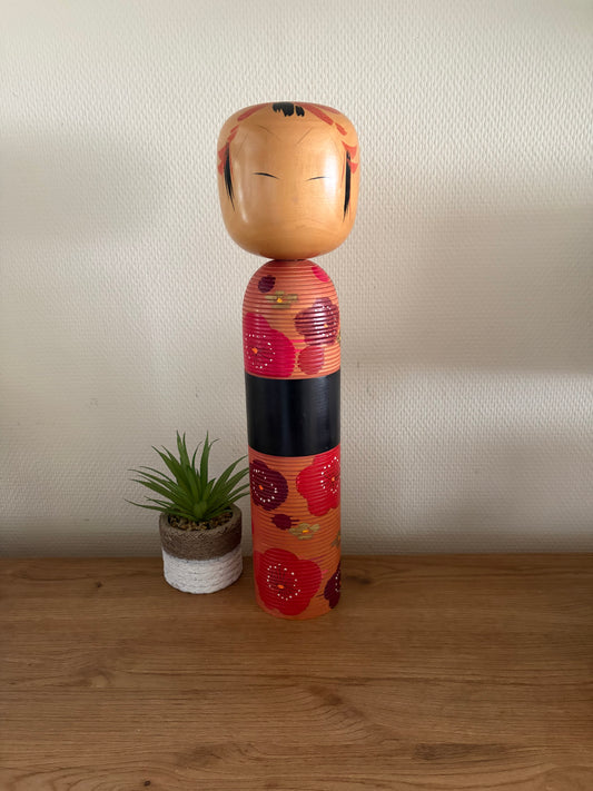 Vintage Creative Kokeshi By Takahashi Akinori (1957-)