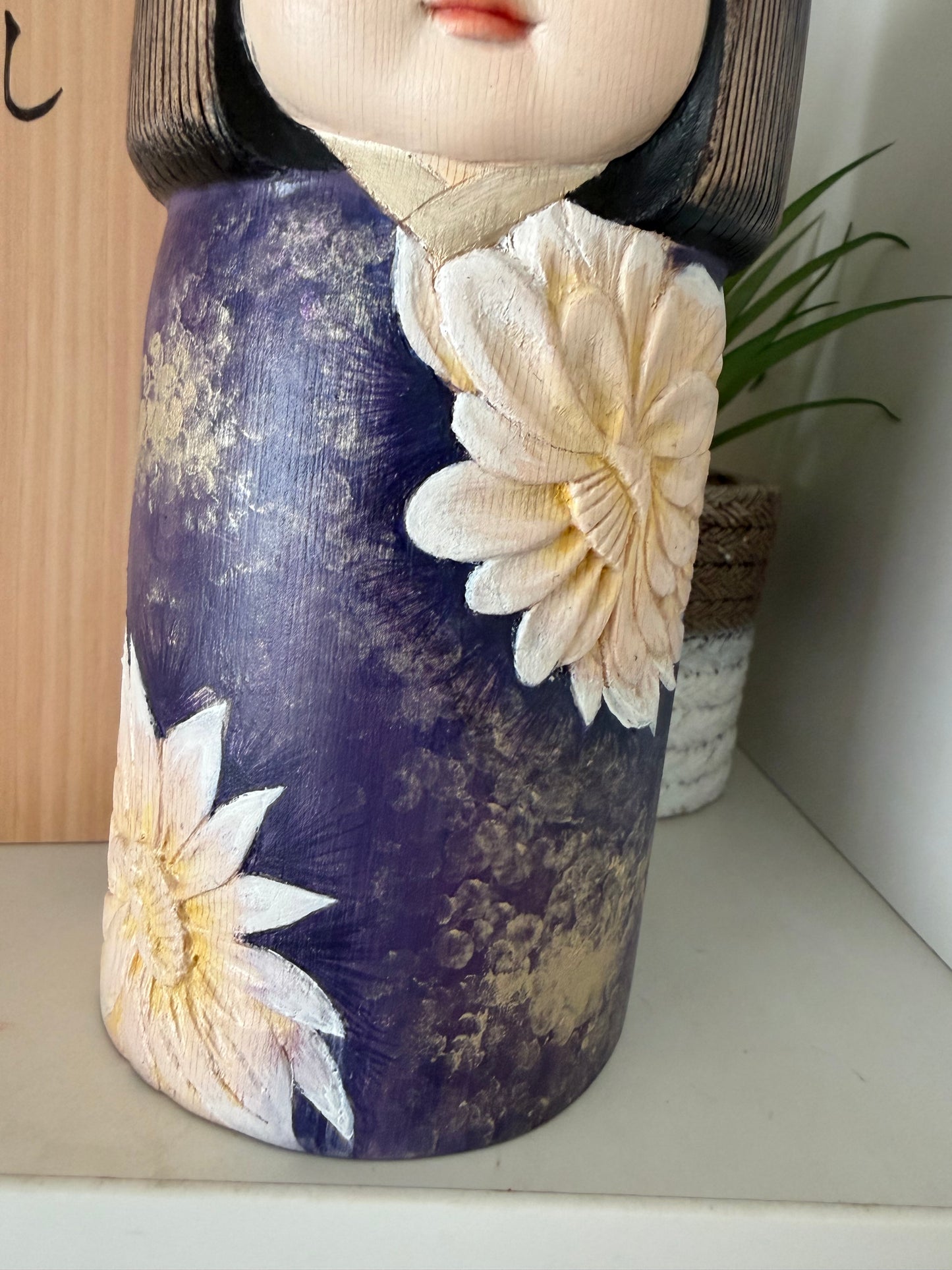 Exclusive one off a kind kokeshi by Nagisa Hirano!