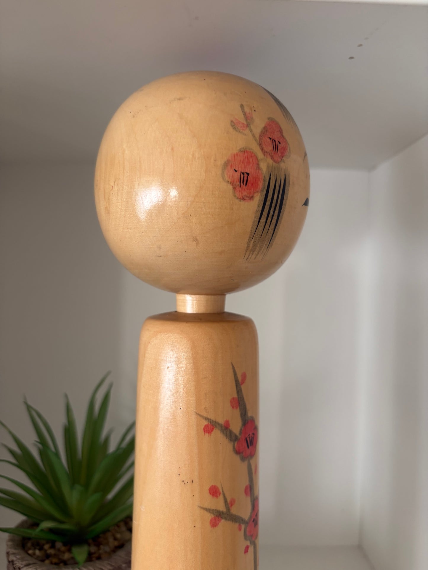 Vintage Sosaku kokeshi by Eiko Shibata (1924-) - Dated 1990
