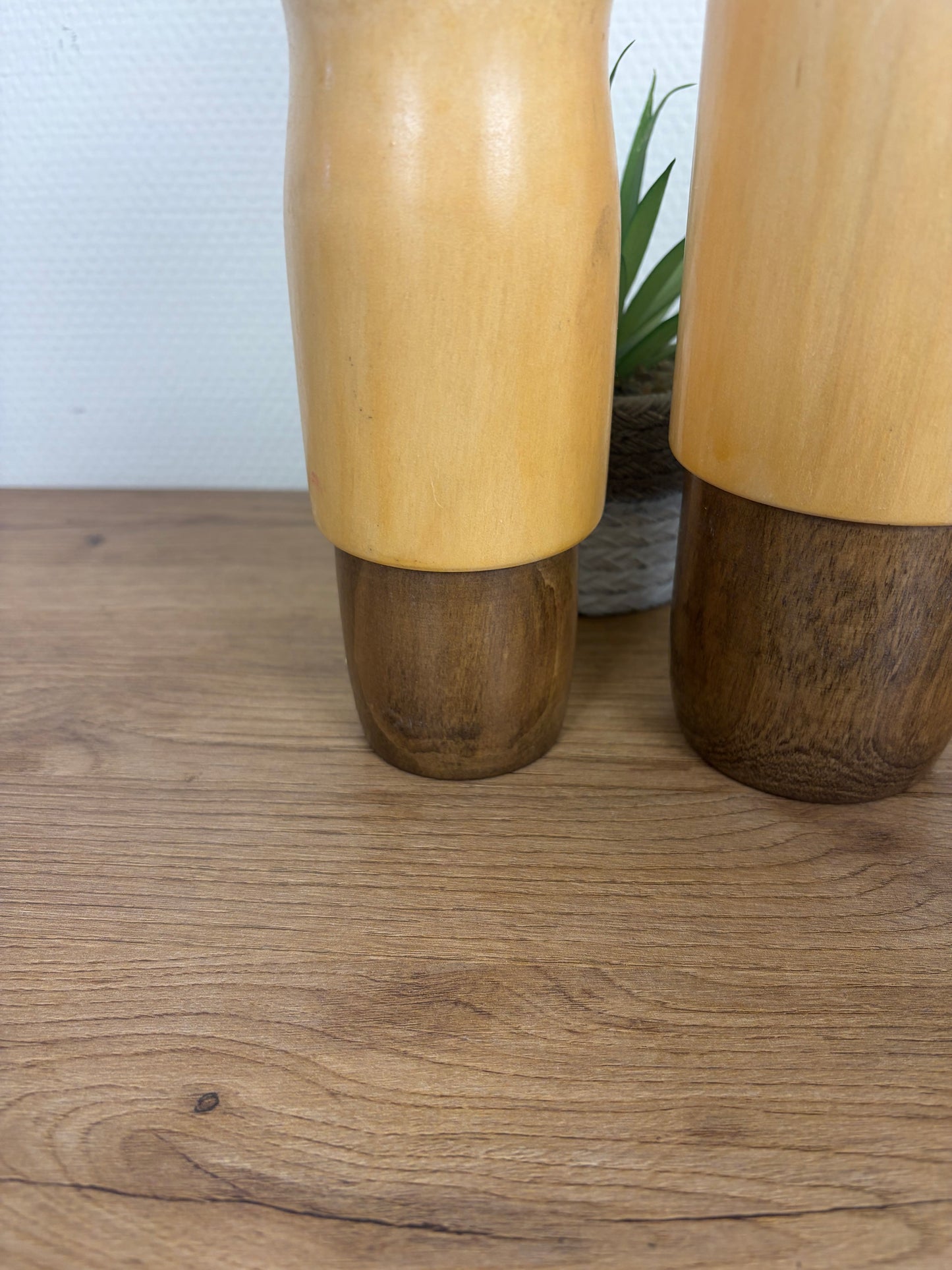 Rare set of Sosaku kokeshi by Kaganuma Masayuki - Mother and child