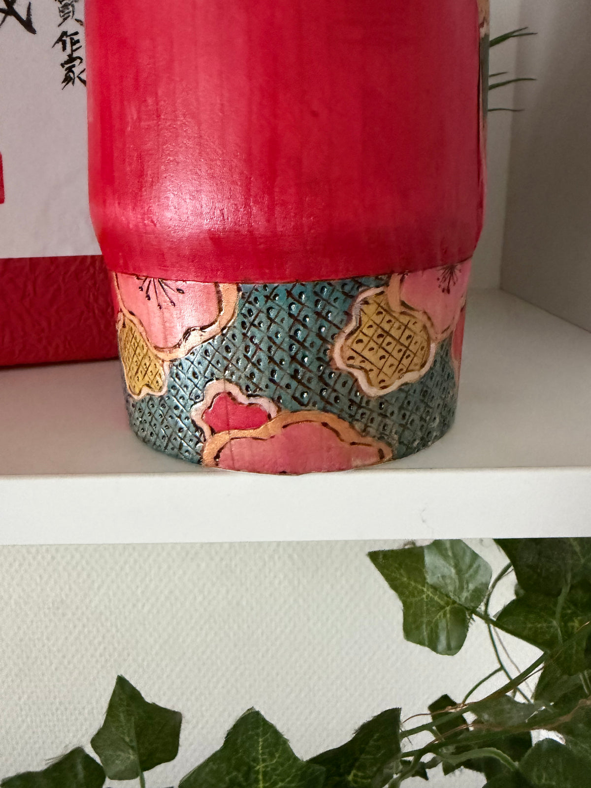 Exclusive one of a kind kokeshi by Yuko Yamazaki