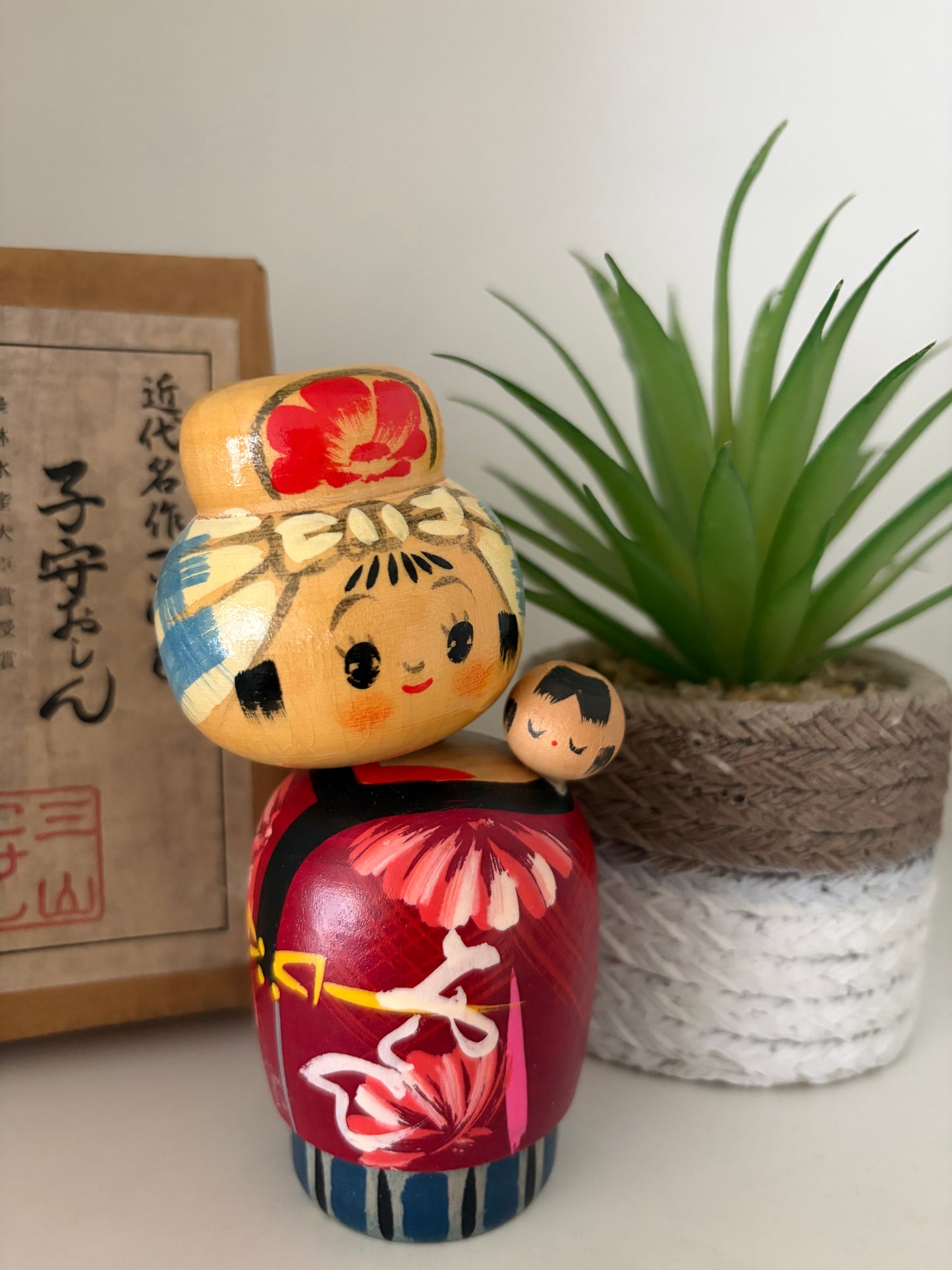 Vintage Sosaku kokeshi by Keiji Miyawa