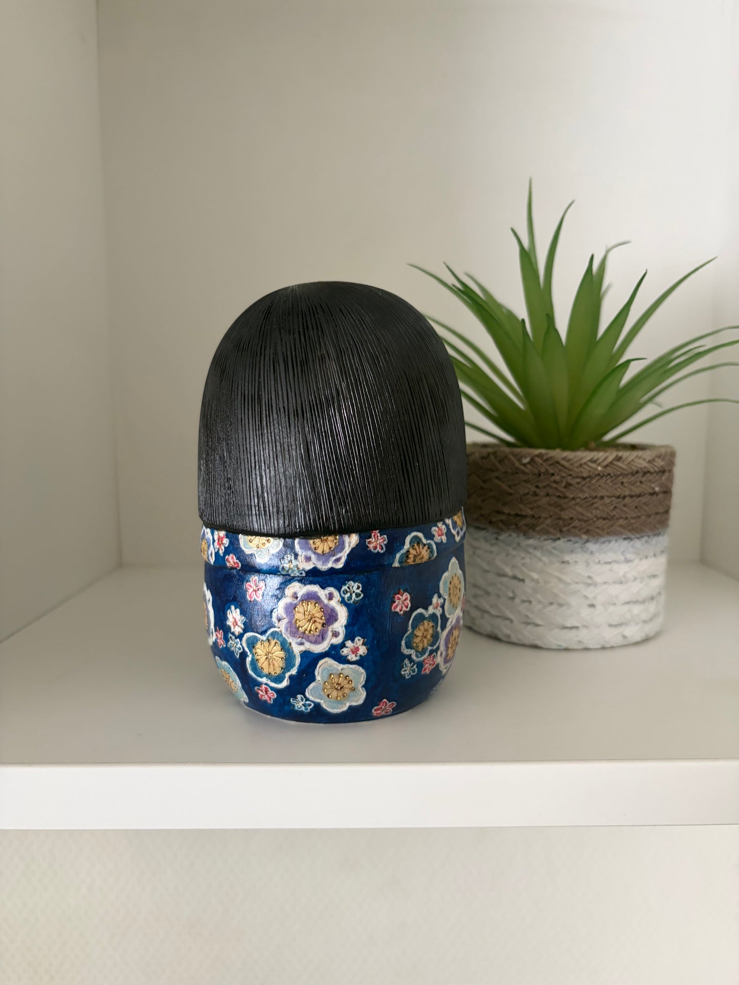 One off a kind kokeshi by Megumi Nozawa