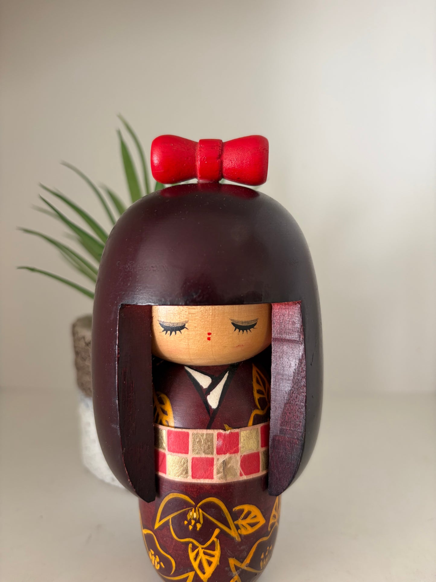 Vintage set creative kokeshi by Hajime Miyashita(1940-)