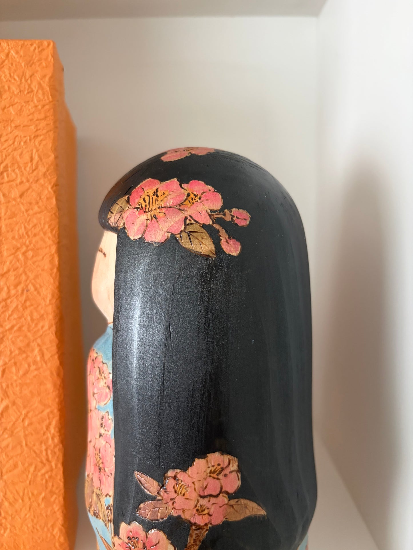 One of a kind kokeshi by Yuko Yamazaki- With box