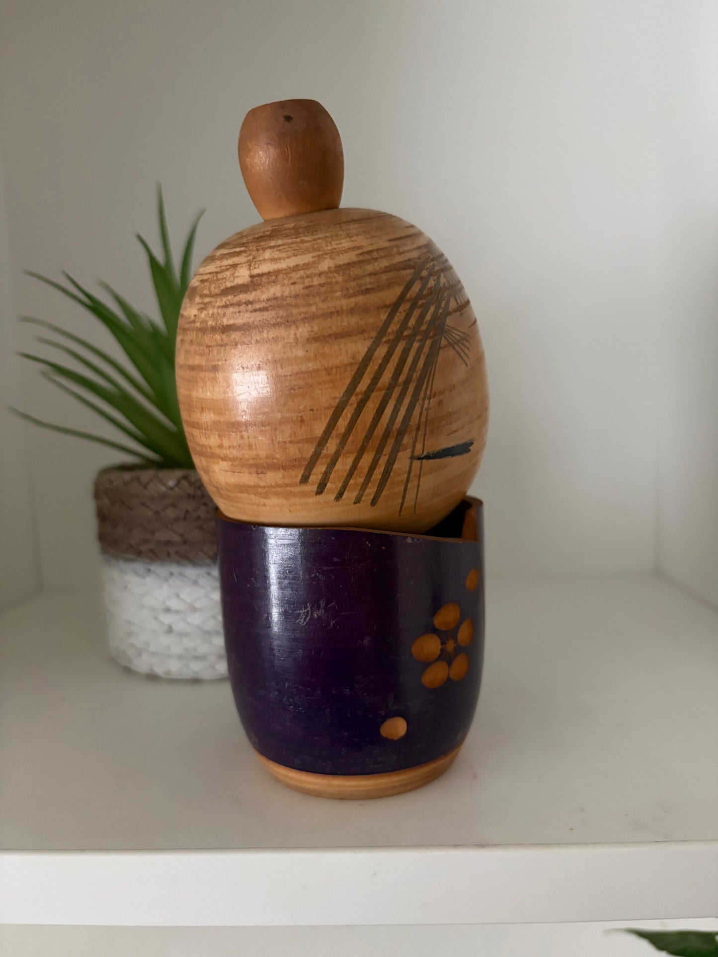 Vintage Sosaku kokeshi by Sato Suigai (1920-)
