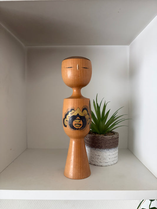 Rare Vintage Creative Kokeshi by Fukuju Yusa (1930-2001)