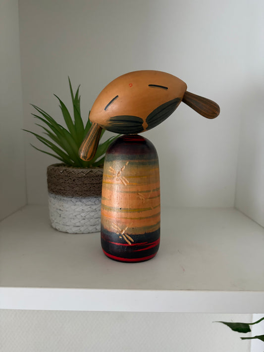Rare Vintage Creative Kokeshi By Tsujita Tatsuya